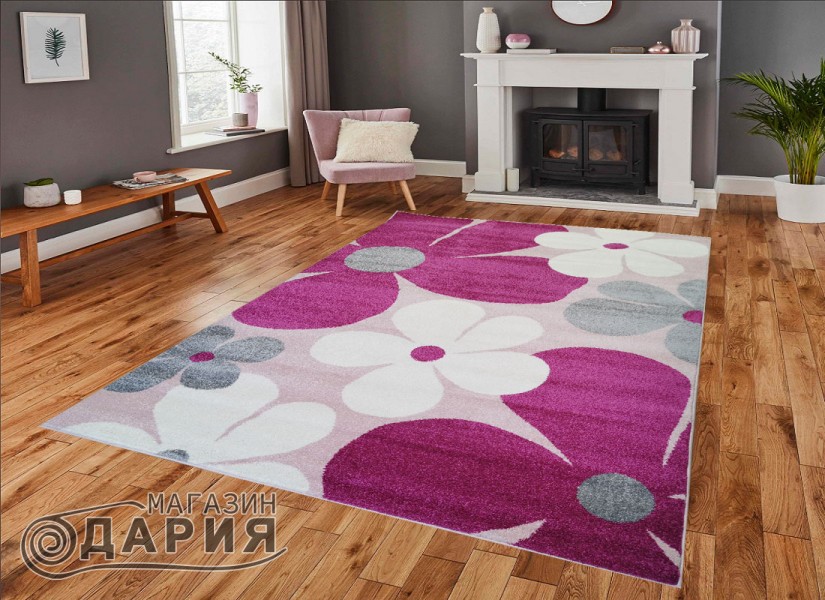 Тъкан килим MAGNOLIA 801 lila/pink